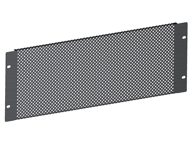 RP02P4U 4U 19 inch Flanged Perforated Rack Panel – Steel