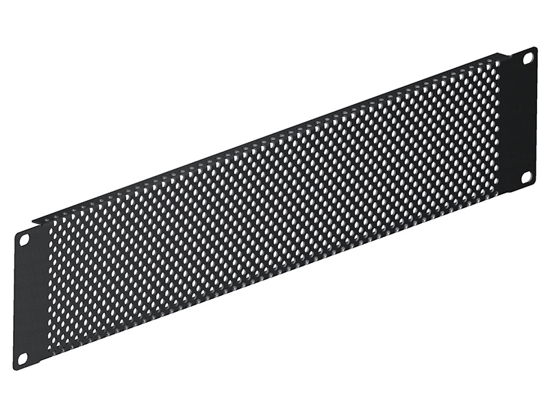 RP02P2U 2u 19 inch Flanged Ventilation Holes Rack Panel – Steel