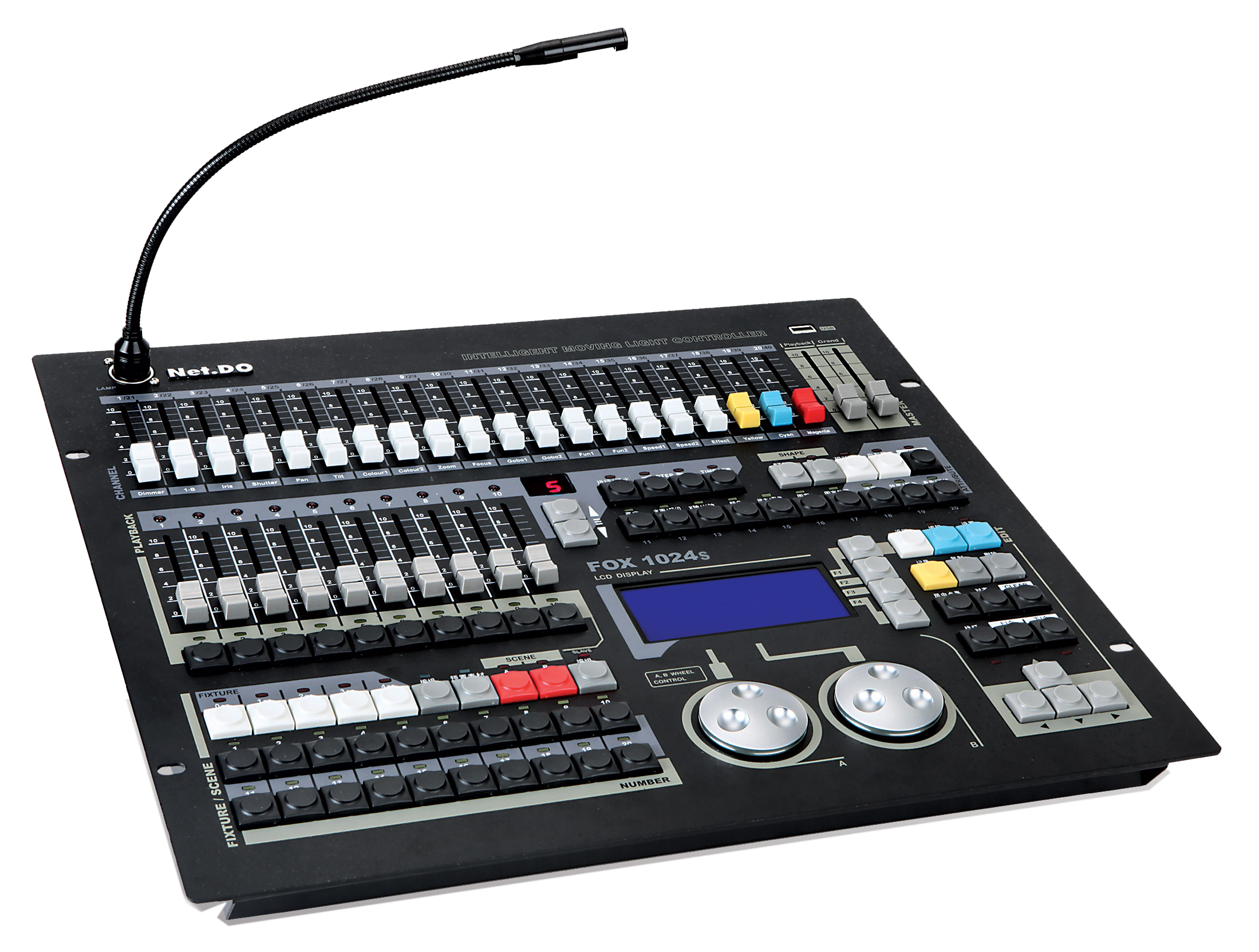 Bàn điều khiển ánh sáng DMX 1024Ch - NET.DO - FOX-1024S