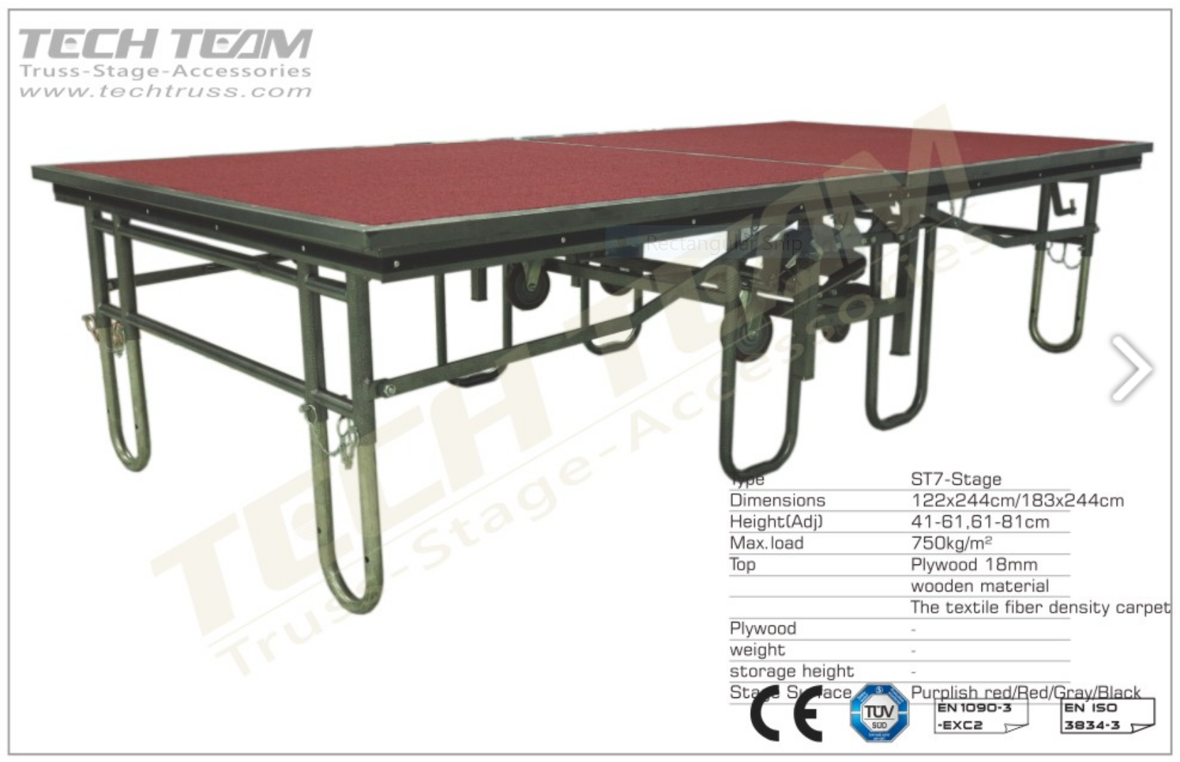 Sàn sân khấu di động - TECH TRUSS - ST7-Stage