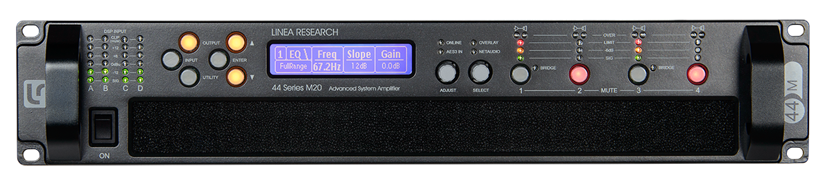 Power amp + DSP - 4Ch x 3000W / 4Ohm, Full front panel user interface - LINEA RESEARCH _ 44M20