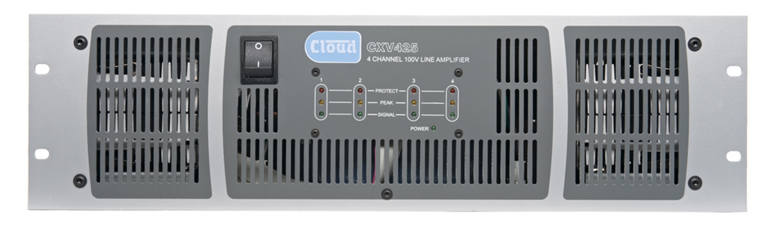 Amply truyền thanh chất lượng cao 4 Kênh x 250W - CLOUD (ENGLAND) _ CXV-425