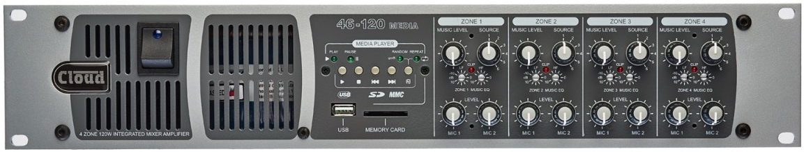 4 Zone Integrated Mixer Amplifier - CLOUD (ENGLAND) _ 46-120Media