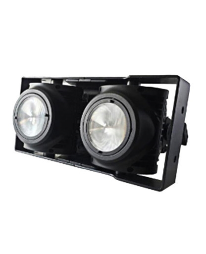 Waterproof 2 Eyes x 100W Warm White & Cool White 2in1 COB Audience Light -- BH-BAO02100B-WC