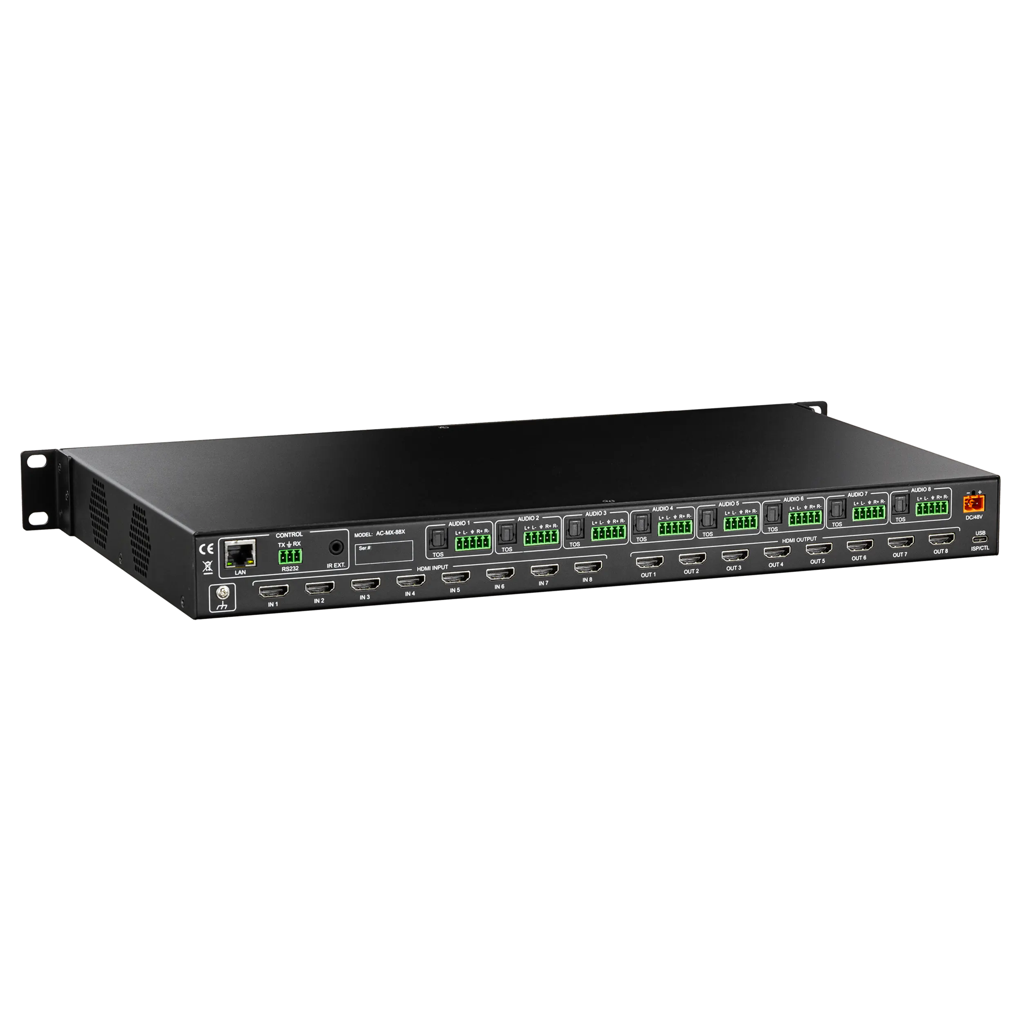 40Gbps 8K 8x8 HDMI Matrix Switcher