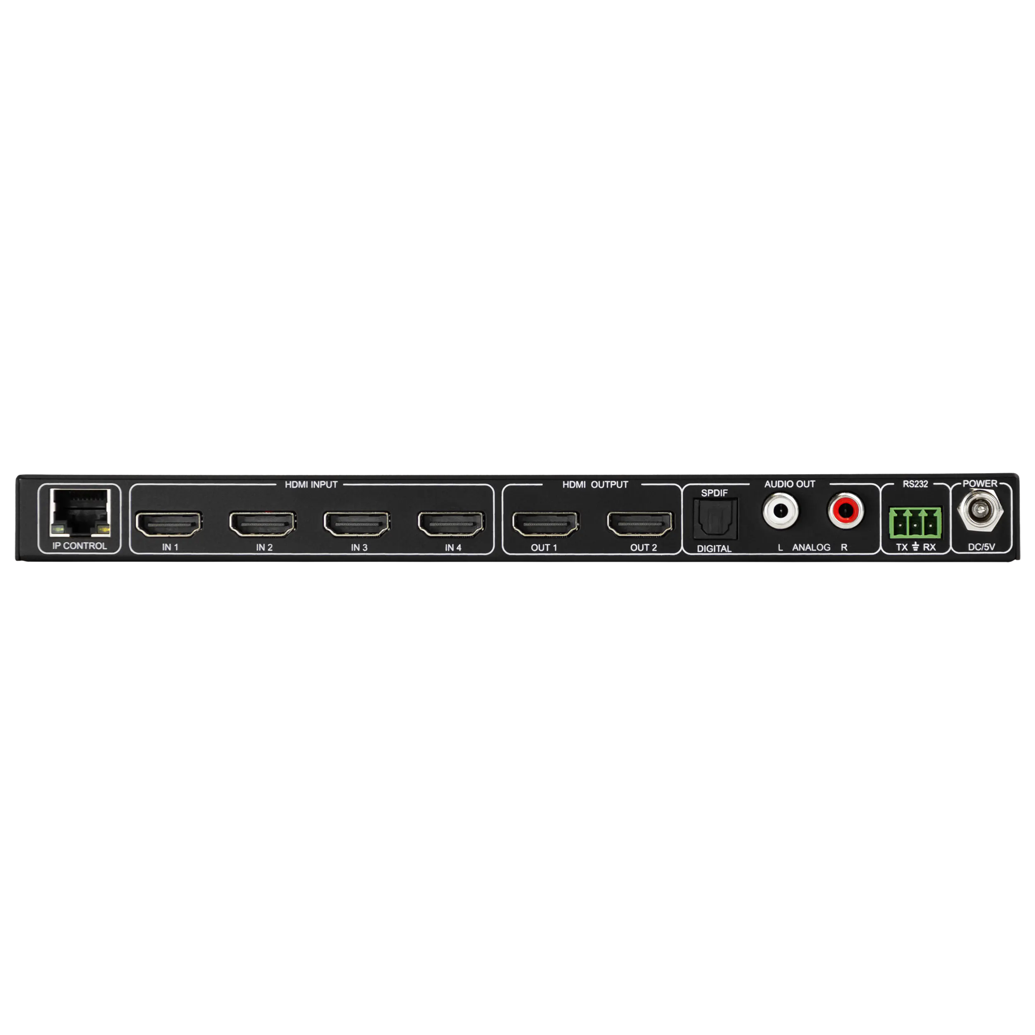 18Gbps 4x2 Auto Switching HDMI Matrix Switcher