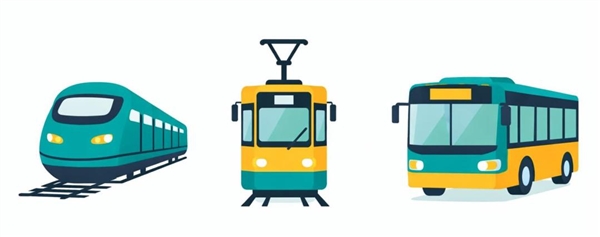 Xe khách đường dài - Xe buýt - Tàu Metro - Tàu hoả